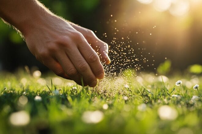 Nutriments granulaires pour pelouse