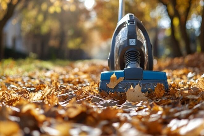 Aspirateur de feuilles convivial avec commandes faciles