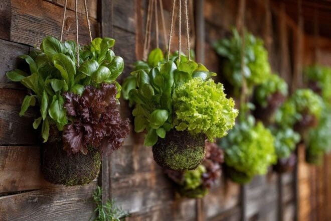 Jardin vertical rustique