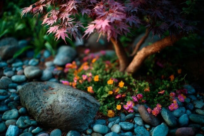 Un coin paisible avec un Acer palmatum